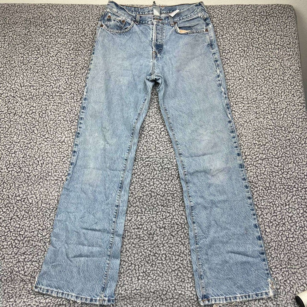 Vintage Lucky Brand Jeans Women 8x29 Blue‎ Denim Pants Faded Flared Dungarees